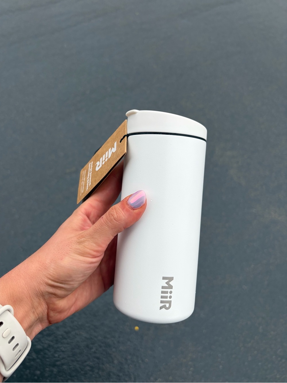 MiiR 360 Traveler 12oz Insulated Stainless Steel Tumbler Sandstone White